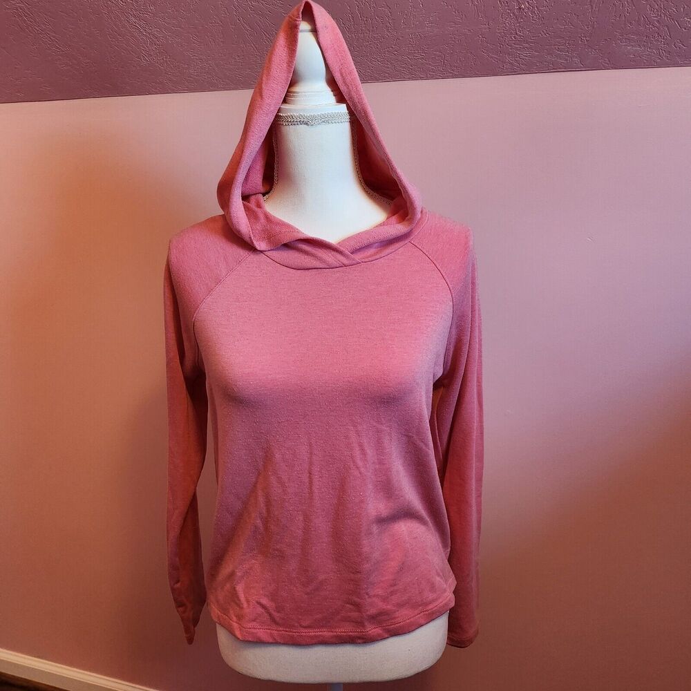 Reebok Lightweight Hooded Pullover Pink Shirt Women's Small